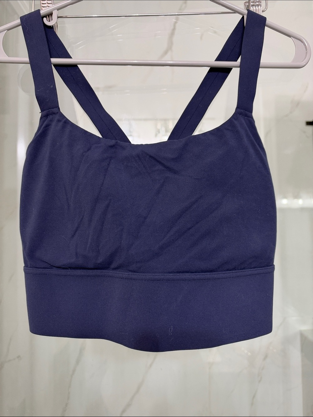 Women’s Navy athletic bra ATHLETA